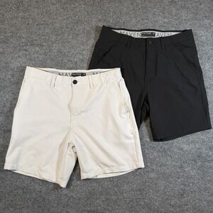 Maven Co-op Shorts Bundle Of Two Men's Size 31 Chino Stretch Preppy Golf